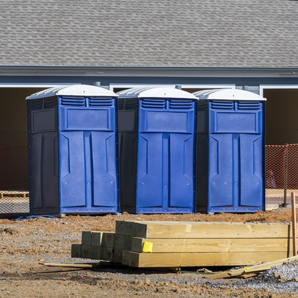 how often are the porta potties cleaned and serviced during a rental period in Richview Illinois